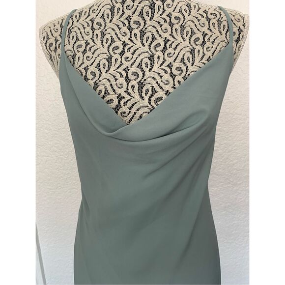 Show Me Your Mumu Verona Cowl Neck Slip Dress Deep Sage Size S - Picture 6 of 12